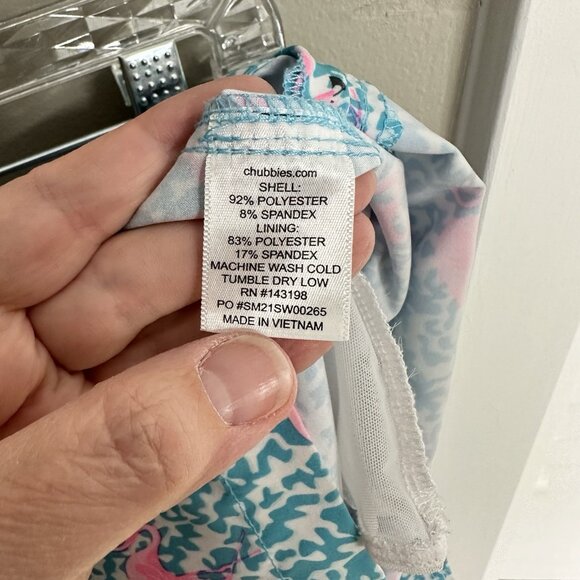 Chubbies Pink Flamingo Swim Trunks - Picture 8 of 9